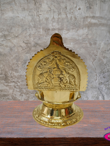 Brass Kubera Deepam – Wealth & Prosperity Pooja Lamp