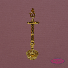 Auspicious Brass Kuthu Vilakku for Pooja & Festivals – 16 Inches