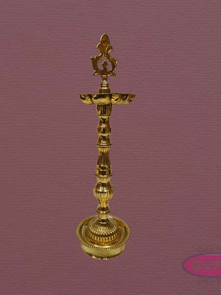 Auspicious Brass Kuthu Vilakku for Pooja & Festivals – 16 Inches