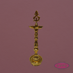 Auspicious Brass Kuthu Vilakku for Pooja & Festivals – 16 Inches