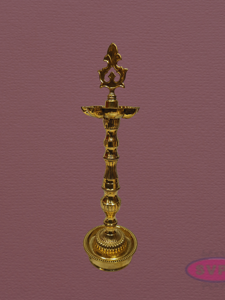 Auspicious Brass Kuthu Vilakku for Pooja & Festivals – 16 Inches