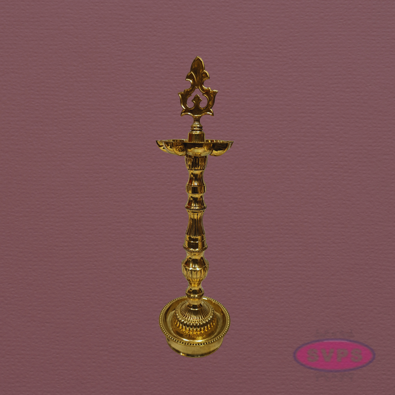 Auspicious Brass Kuthu Vilakku for Pooja & Festivals – 16 Inches