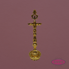 Auspicious Brass Kuthu Vilakku for Pooja & Festivals – 16 Inches