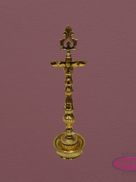 Auspicious Brass Kuthu Vilakku for Pooja & Festivals – 16 Inches