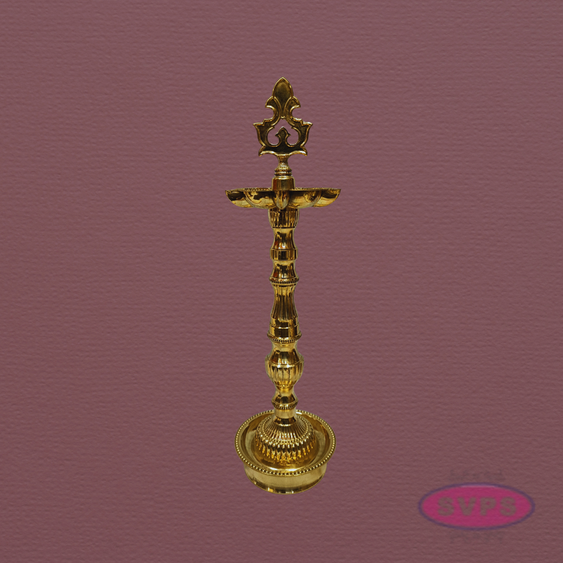 Auspicious Brass Kuthu Vilakku for Pooja & Festivals – 16 Inches