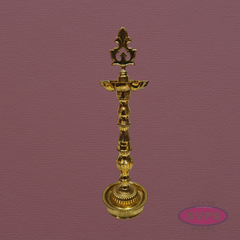Auspicious Brass Kuthu Vilakku for Pooja & Festivals – 16 Inches
