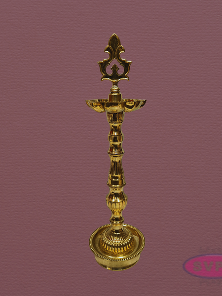 Auspicious Brass Kuthu Vilakku for Pooja & Festivals – 16 Inches