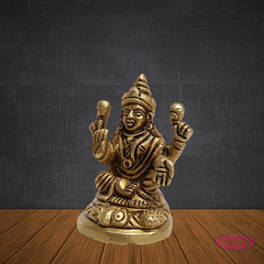 Brass Lakshmi Devi Idol 2.5 Inches