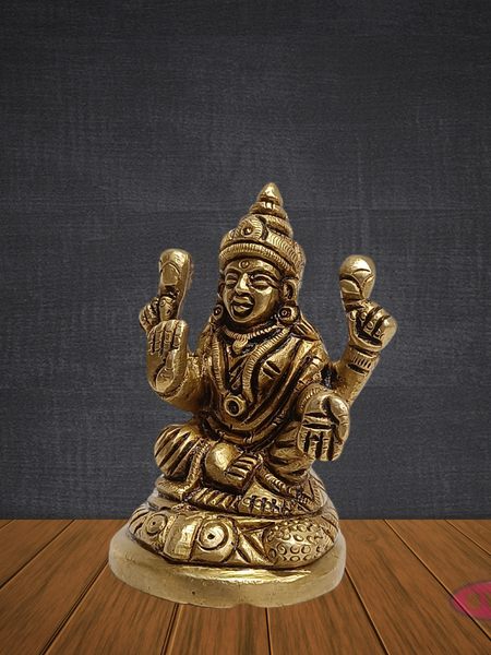 Brass Lakshmi Devi Idol 2.5 Inches