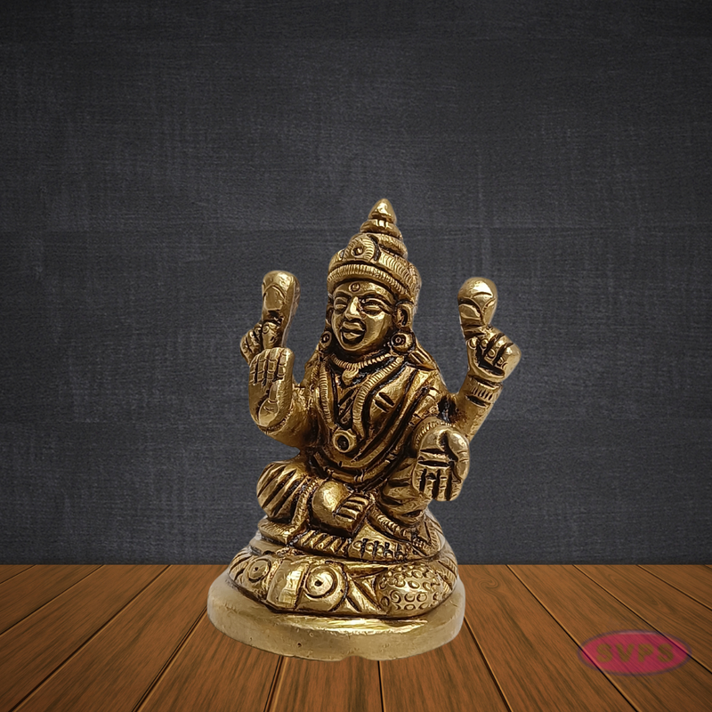 Brass Lakshmi Devi Idol 2.5 Inches
