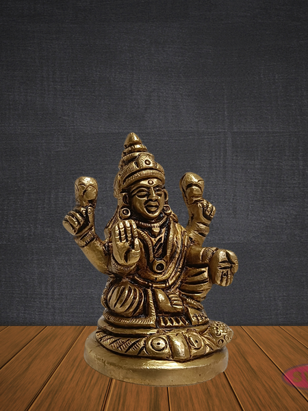 Brass Lakshmi Devi Idol 2.5 Inches