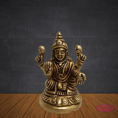 Brass Lakshmi Devi Idol 2.5 Inches
