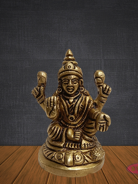 Brass Lakshmi Devi Idol 2.5 Inches