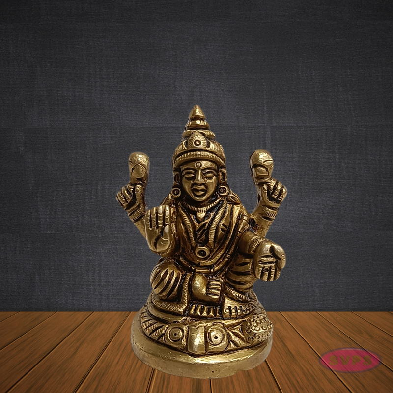 Brass Lakshmi Devi Idol 2.5 Inches