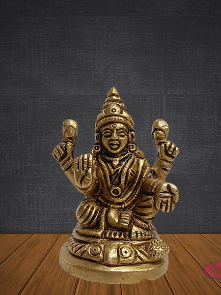 Brass Lakshmi Devi Idol 2.5 Inches