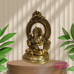 Auspicious Brass Goddess Lakshmi Murti for Pooja Room & Gifting