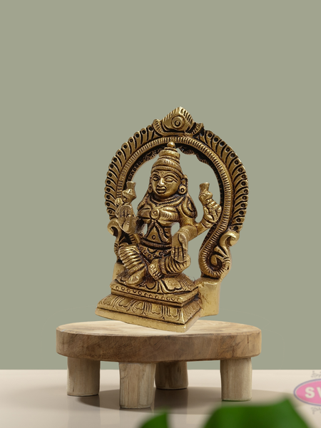 Brass Lakshmi Idol Prabhavali Arch