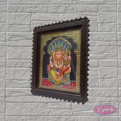 Sri Lakshmi Narasimha Tanjore Painting 18x15 Teak Wood Frame