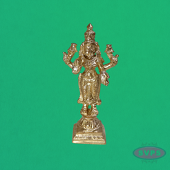 Handcrafted Panchalogha Lakshmi Idol – Goddess of Wealth & Prosperity