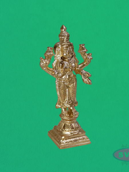 Handcrafted Panchalogha Lakshmi Idol – Goddess of Wealth & Prosperity