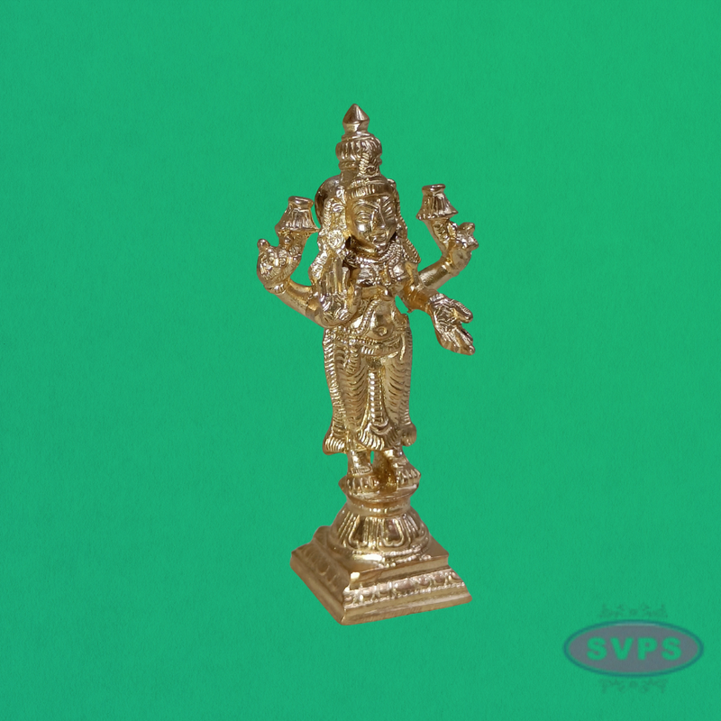 Handcrafted Panchalogha Lakshmi Idol – Goddess of Wealth & Prosperity