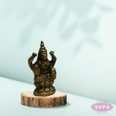 Mini Lakshmi Idol 1 Inch Brass Murti for Pooja & Pocket Temple