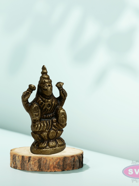 Mini Lakshmi Idol 1 Inch Brass Murti for Pooja & Pocket Temple