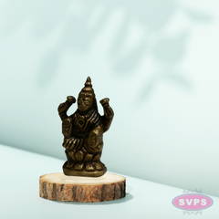 Mini Lakshmi Idol 1 Inch Brass Murti for Pooja & Pocket Temple