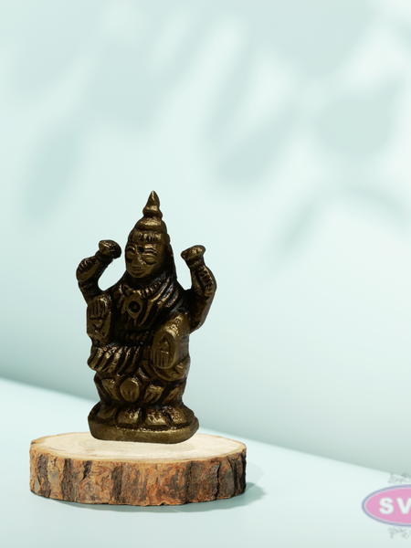Mini Lakshmi Idol 1 Inch Brass Murti for Pooja & Pocket Temple