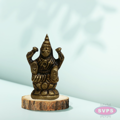 Mini Lakshmi Idol 1 Inch Brass Murti for Pooja & Pocket Temple