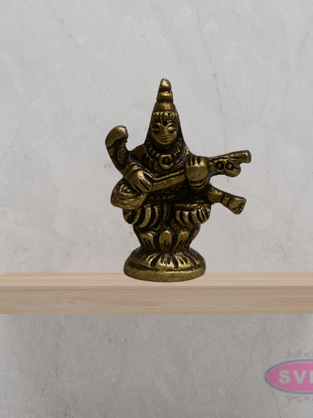 Mini Brass Lakshmi Ganesha Saraswati Idols 1 Inch Pooja Set