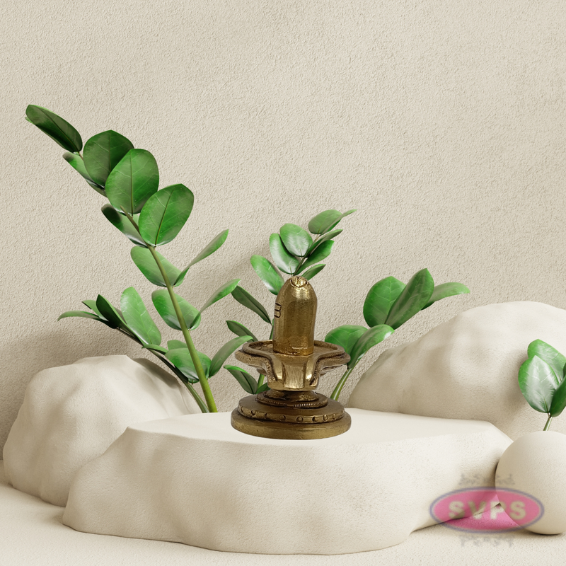 Brass Shiva Lingam with Jaladhari – Handcrafted Shivling Idol for Daily Pooja