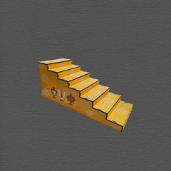 Wooden 7 Steps Golu Padi Stand for Navaratri Festival Decoration