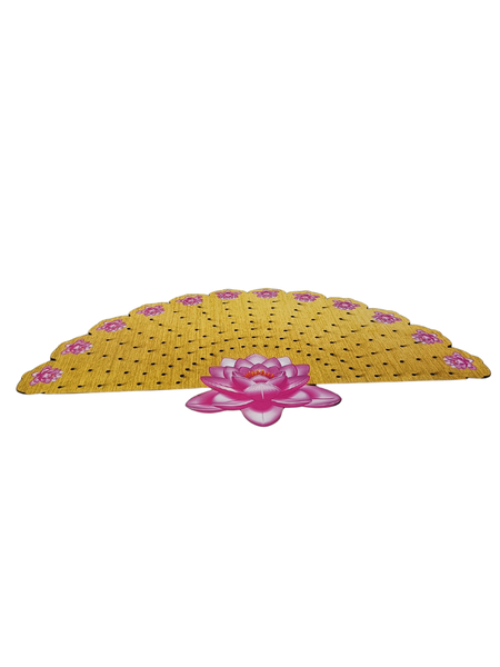 Wooden 108 Lotus Flower Ashtotram Stand for Daily Pooja & Chanting