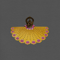 Wooden 108 Lotus Flower Ashtotram Stand for Daily Pooja & Chanting