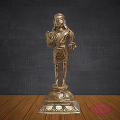 Panchalogam Manikkavasagar Murti – Divine Nayanmar Saint Idol for Pooja Room