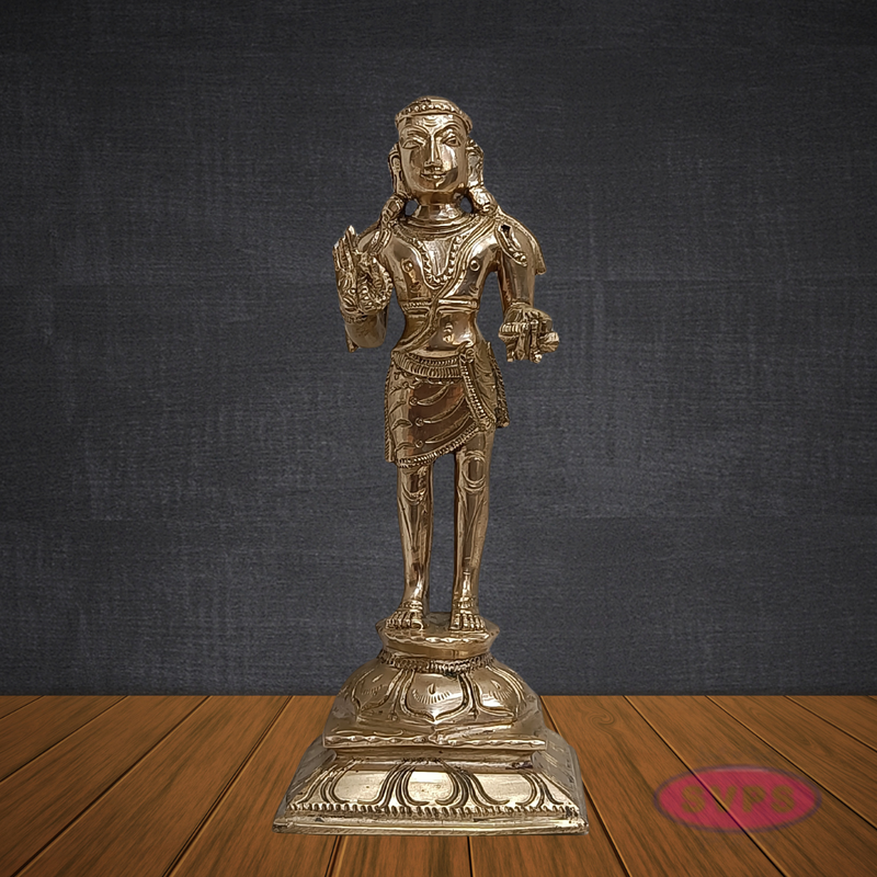 Panchalogam Manikkavasagar Murti – Divine Nayanmar Saint Idol for Pooja Room