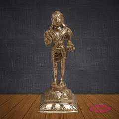 Panchalogam Manikkavasagar Murti – Divine Nayanmar Saint Idol for Pooja Room