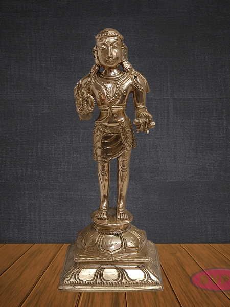 Panchalogam Manikkavasagar Murti – Divine Nayanmar Saint Idol for Pooja Room