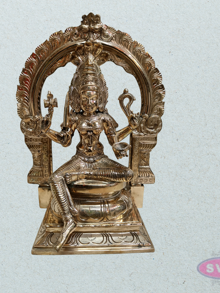 Panchalogham Sri Mariamman Idol with Prabhavali – 18 Inch Divine Goddess Statue