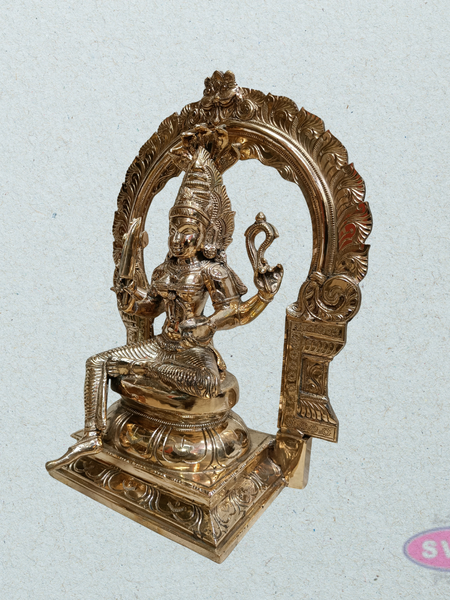 Panchalogham Sri Mariamman Idol with Prabhavali – 18 Inch Divine Goddess Statue