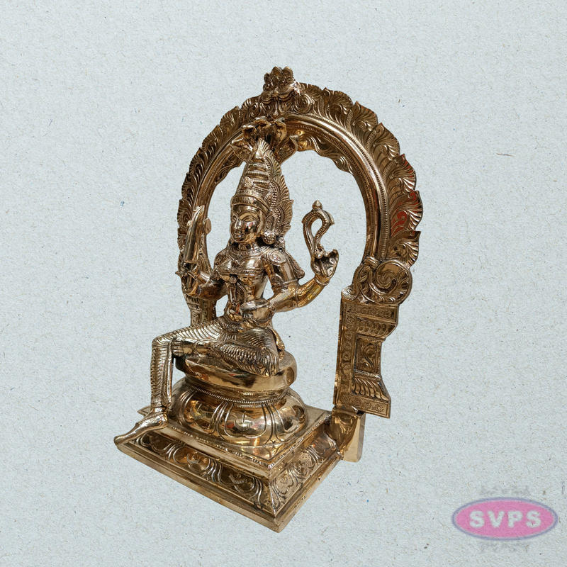 Panchalogham Sri Mariamman Idol with Prabhavali – 18 Inch Divine Goddess Statue