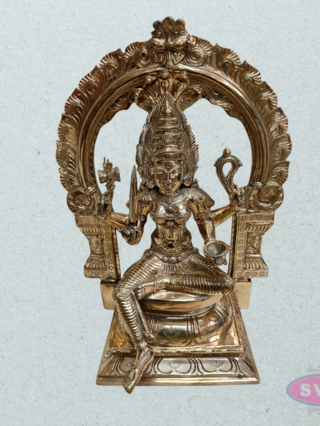 Panchalogham Sri Mariamman Idol with Prabhavali – 18 Inch Divine Goddess Statue