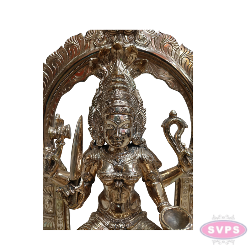 Panchalogham Sri Mariamman Idol with Prabhavali – 18 Inch Divine Goddess Statue