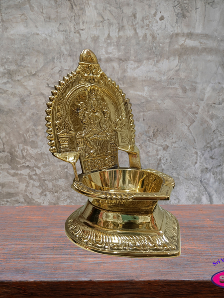 Brass Mariamman Vilakku – Traditional Amman Oil Lamp for Pooja