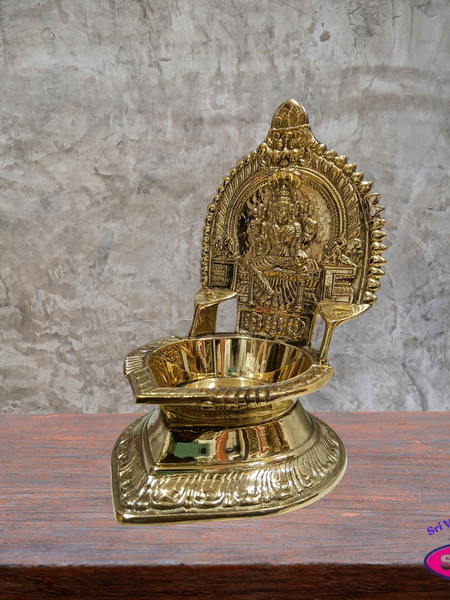 Brass Mariamman Vilakku – Traditional Amman Oil Lamp for Pooja