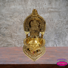 Brass Mariamman Vilakku – Traditional Amman Oil Lamp for Pooja
