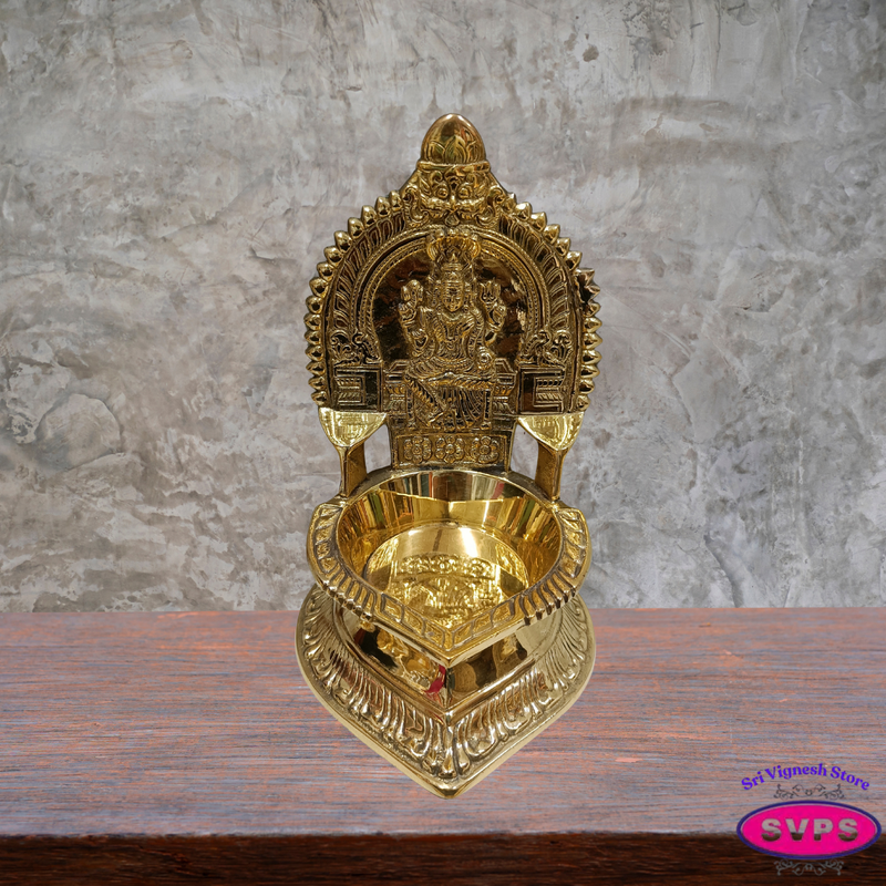 Brass Mariamman Vilakku – Traditional Amman Oil Lamp for Pooja