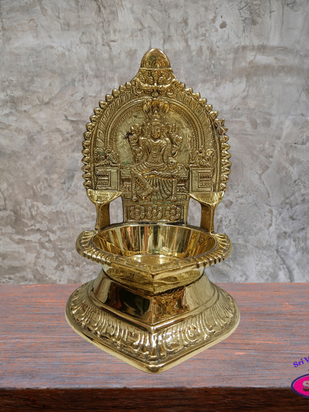 Brass Mariamman Vilakku – Traditional Amman Oil Lamp for Pooja