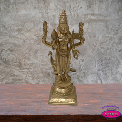 Panchalogham Lord Murugan Idol – 10.5 Inch Subramanya Swamy Statue